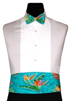 Heliconia Cummerbund & Bow