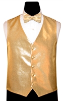 Gold Foil Vest & Bow