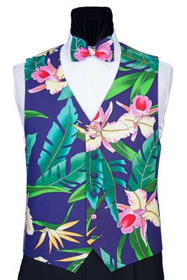 Island Floral Vest & Bow