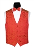 Red Flourish Vest & Bow