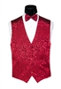 Merlot Flourish Vest & Bow