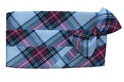 Dress Stewart Plaid Cummerbund & Bow Set