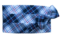 WBR Plaid Cummerbund & Bow Set