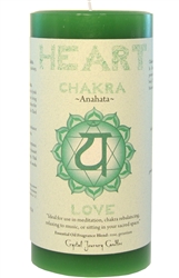 <!040>Chakra - Heart 3X6 Pillar