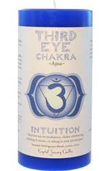 <!020>Chakra - Third Eye 3X6 Pillar