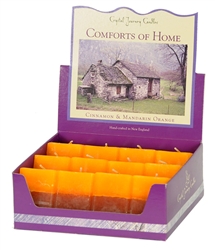 Aromatherapy Two Scented Square Votives - Comforts of Home - Cinnamon & Mandarin