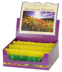 Aromatherapy Two Scented Square Votives - Mountain Meadow - Lime & Lemongrass
