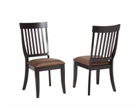 Black wood chair with Macro fiber seat
