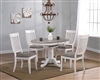 36" Round Table   Opens to 48" Solid Wood with four Chairs