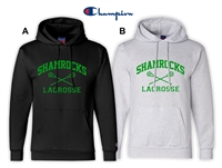 Shamrocks Lacrosse Text Champion Fleece Hood