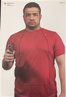 NEW - Realistic Hostile Man W/ Gun Target #802 - Boxed of 100