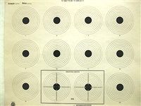 NRA Official Air Rifle Target AR-4/10 5 Meter BB Gun Target - Box of 1000