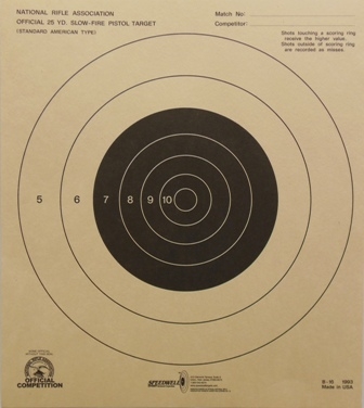 NRA Official Pistol Target  B-16 - Box of 1000
