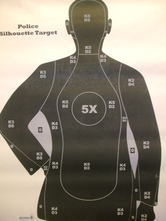 B21SC Target - Police Qualification Silhouette - Box 100