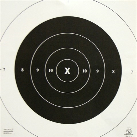 NRA Official Pistol Target  B-6 Repair Center - Box of 1000