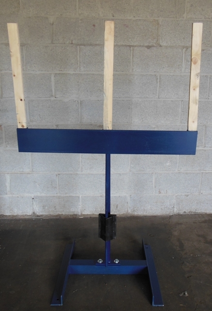 Swinging Pendulum Steel Target Stand - Paper or Cardboard - Triple Post