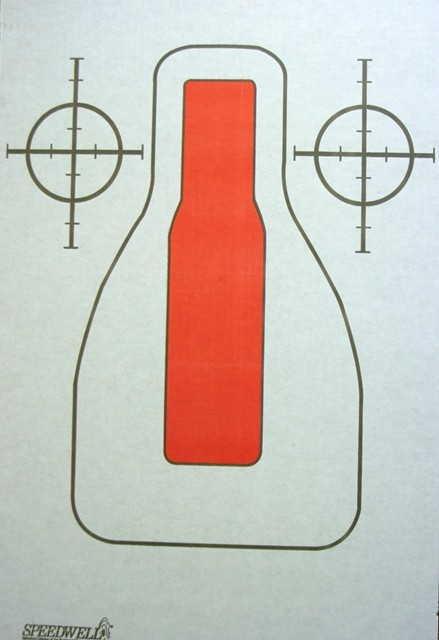 FBI-QITG Red Center Mass Target - Box of 200