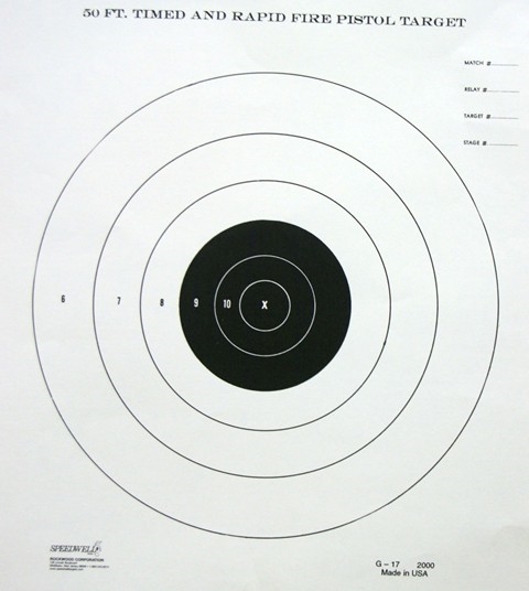 G17 Range Target - 50 FT TIMED - Box of 1000