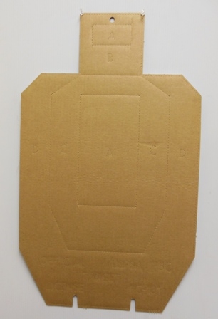 Official IPSC Cardboard Target w/ Slots and Holes