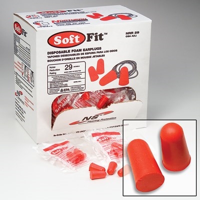 Soft Foam Ear Plugs - NRR-29 Hearing Protection - Box of 200