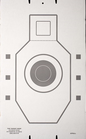 IPSC QIT Bulls-eye Cardboard Target - Bundle of 50