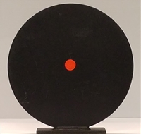 12" Round Steel Target with Base - 3/8" AR 500 Steel Plate Knock down and Setup Per Each