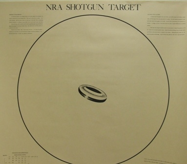 Official NRA Shotgun Patterning Target - Claybird - Box of 100