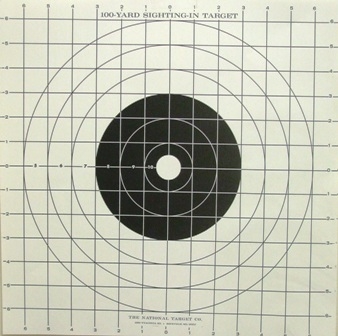 ST3 Sight-in Grid Target - 100 Yd Black - Box of 500