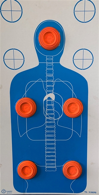 TQ-15 Anatomy Cardboard Target With Clay