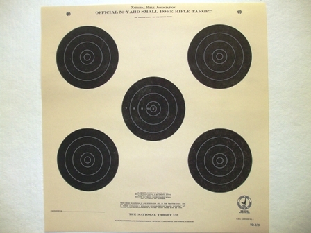 Official NRA TQ-3/5 - 50 Yd Smallbore Rifle Target - Box of 1000