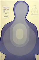 TSR-I DHS Blue Silhouette Target -  Box of 500