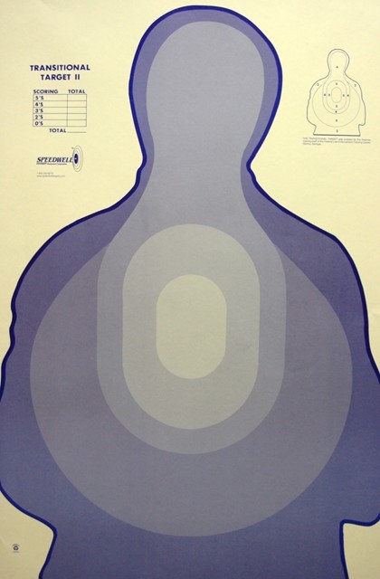 TSR-I DHS Blue Silhouette Target -  Box of 500