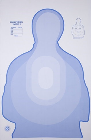 TSR-II DHS Blue Transitional Silhouette Target - Box of 200