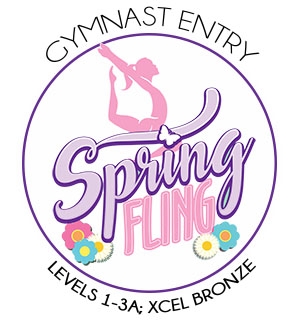 Gymnast Entry Fee - Levels 1-3A; Xcel Bronze : Spring Fling