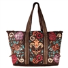 Josephine Doctor Tote w/ Fleur De Lis Overlay