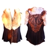 Zahara 1970 Shearling Vest w/ Red Fox Collar