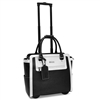 Cabrelli Talula Two Tone Laptop Rollerbrief in Black and White