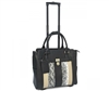 Cabrelli Linda Locket Rolling Briefcase in Black and Gold