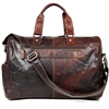 Jack Georges Voyager Leather Daybag Duffel in Brown