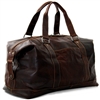 Jack Georges Voyager Leather 18" Duffel in Brown