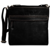 Jack Georges Voyager Top Zip Crossbody Bag in Black