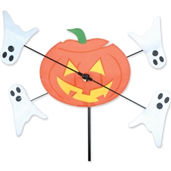 Jack O Lantern with ghosts spinning around it in a gentle breeze. All hardware included.