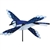 Blue Jay Whirligig Garden Spinner whose wings spin in a gentle breeze. All hardware included.