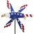 Patriotic Eagle Whirligig Garden Spinner whose wings spin in a gentle breeze. All hardware included.