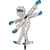 Mummy Whirligig Garden Spinner whose arms spin in a gentle breeze. All hardware included.