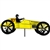 Yellow Vintage Race Car Garden Spinner by Premier Kites. All hardware included.