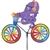 Octopus On A Large Bicycle Garden Spinner with wheels that spin in a gentle breeze. All hardware included.