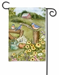 Bluebird Gate on this Magnet Works garden flag.