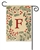 Holly Berries Monogram F Garden on a Breeze Art spring or summer garden flag.