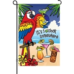 5 O'Clock Somewhere on a Premier Kites garden flag.